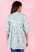 Mulmul Cotton Pintuck Top In Block Print